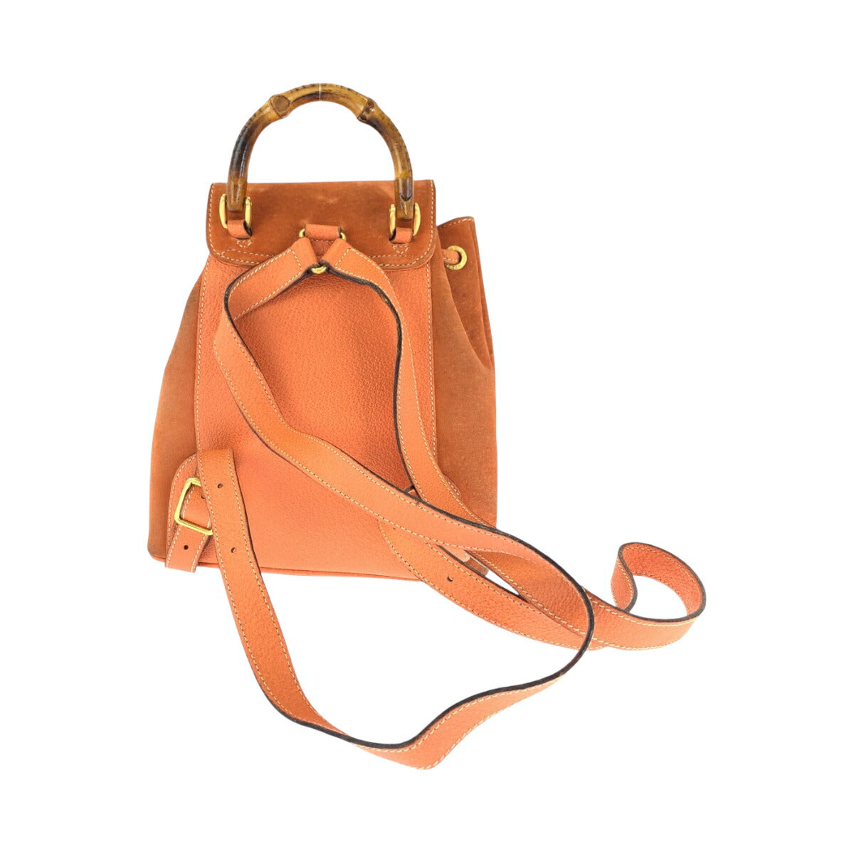 Gucci Bamboo Suede Backpack