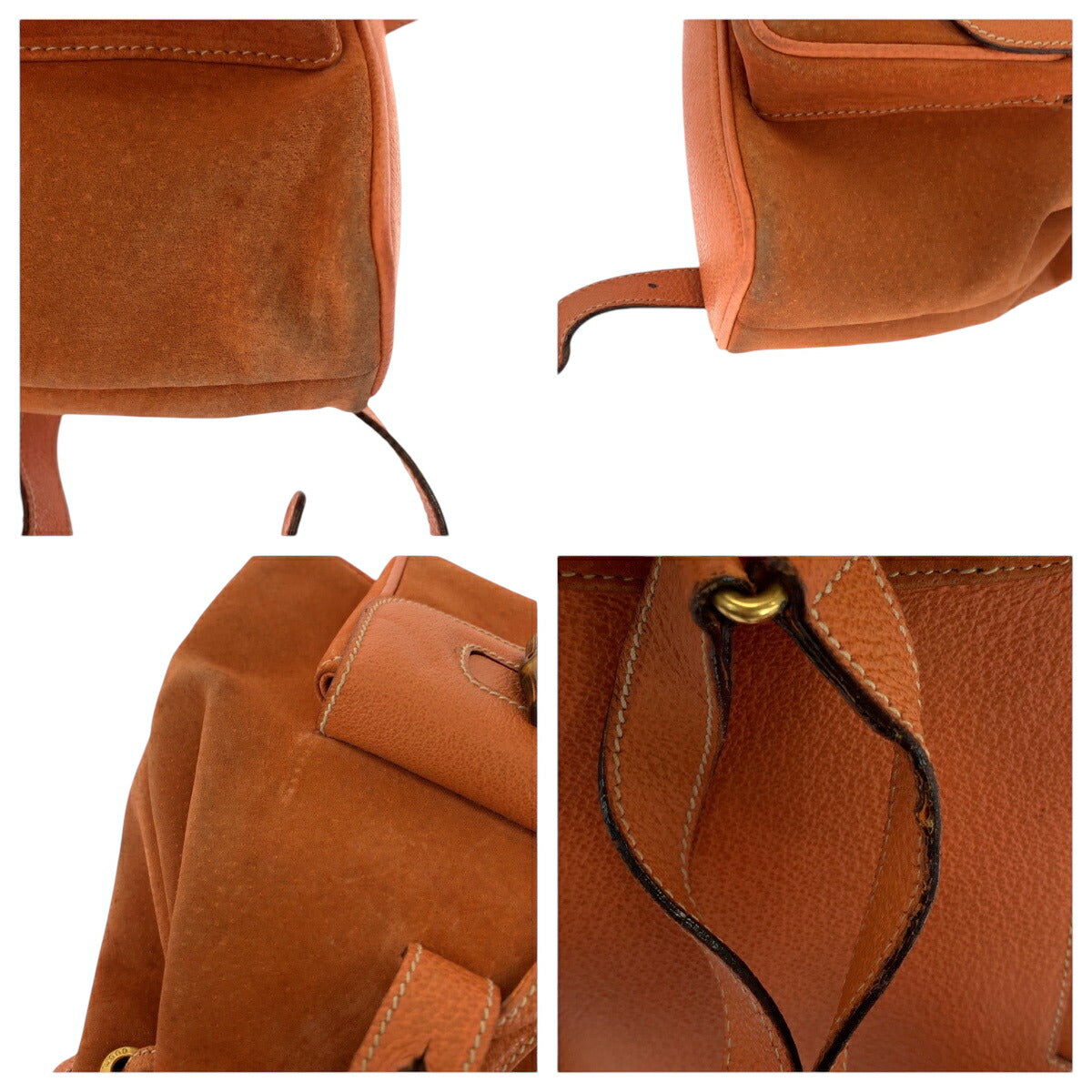 Gucci Bamboo Suede Backpack