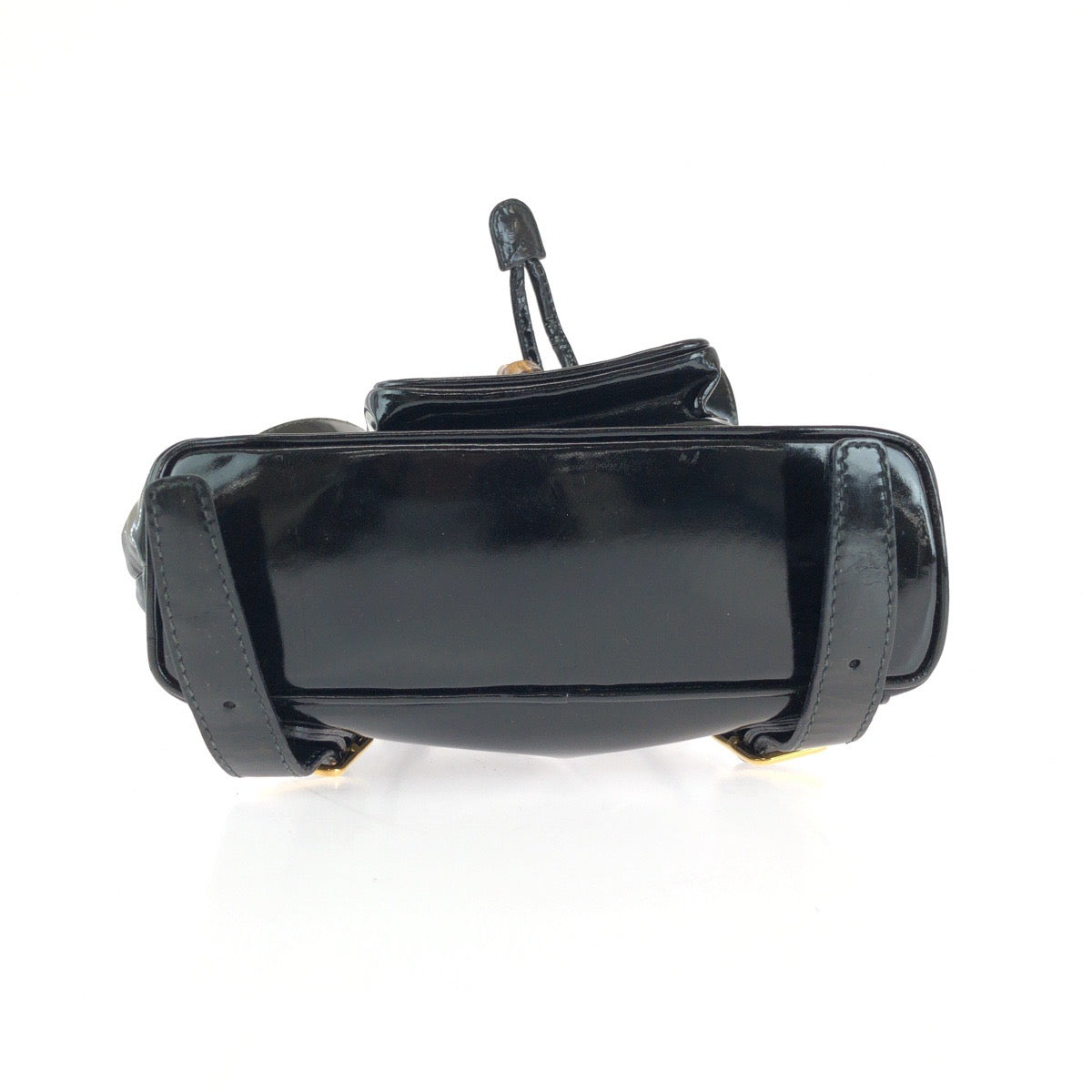 Gucci Bamboo Patent Leather Backpack