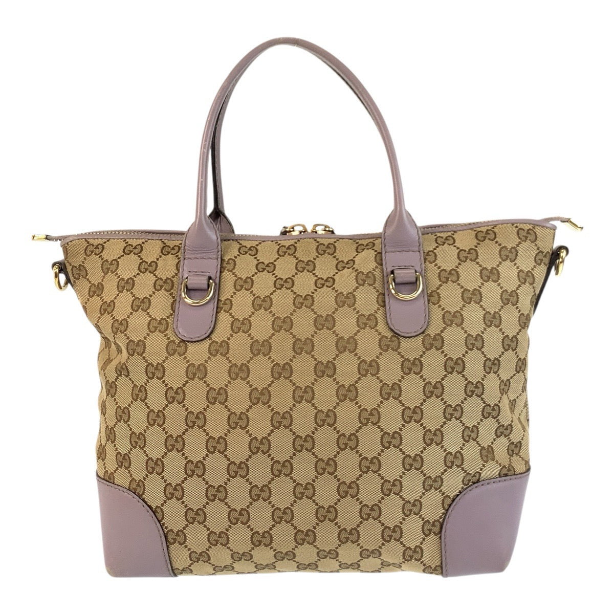 Gucci Bamboo Heart GG Canvas Leather 2way Bag