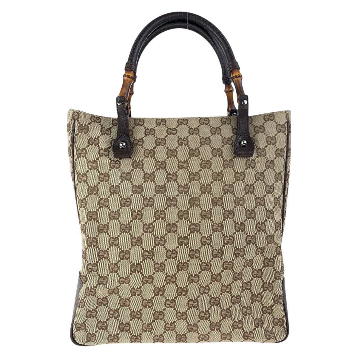 Gucci Bamboo GG Canvas Tote Bag