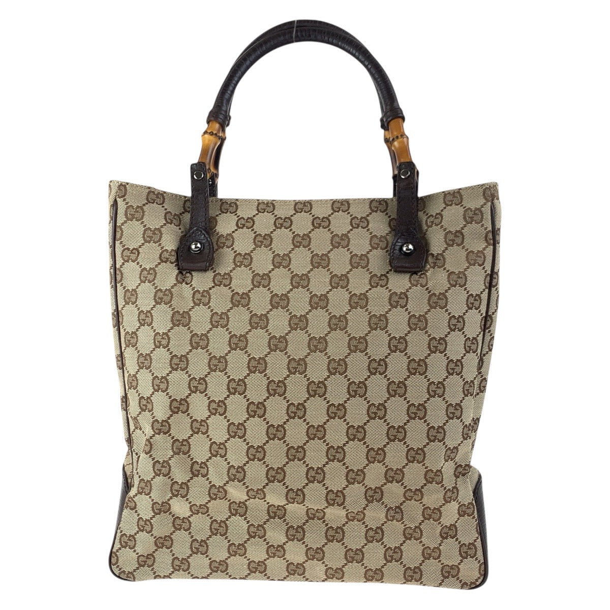 Gucci Bamboo GG Canvas Tote Bag