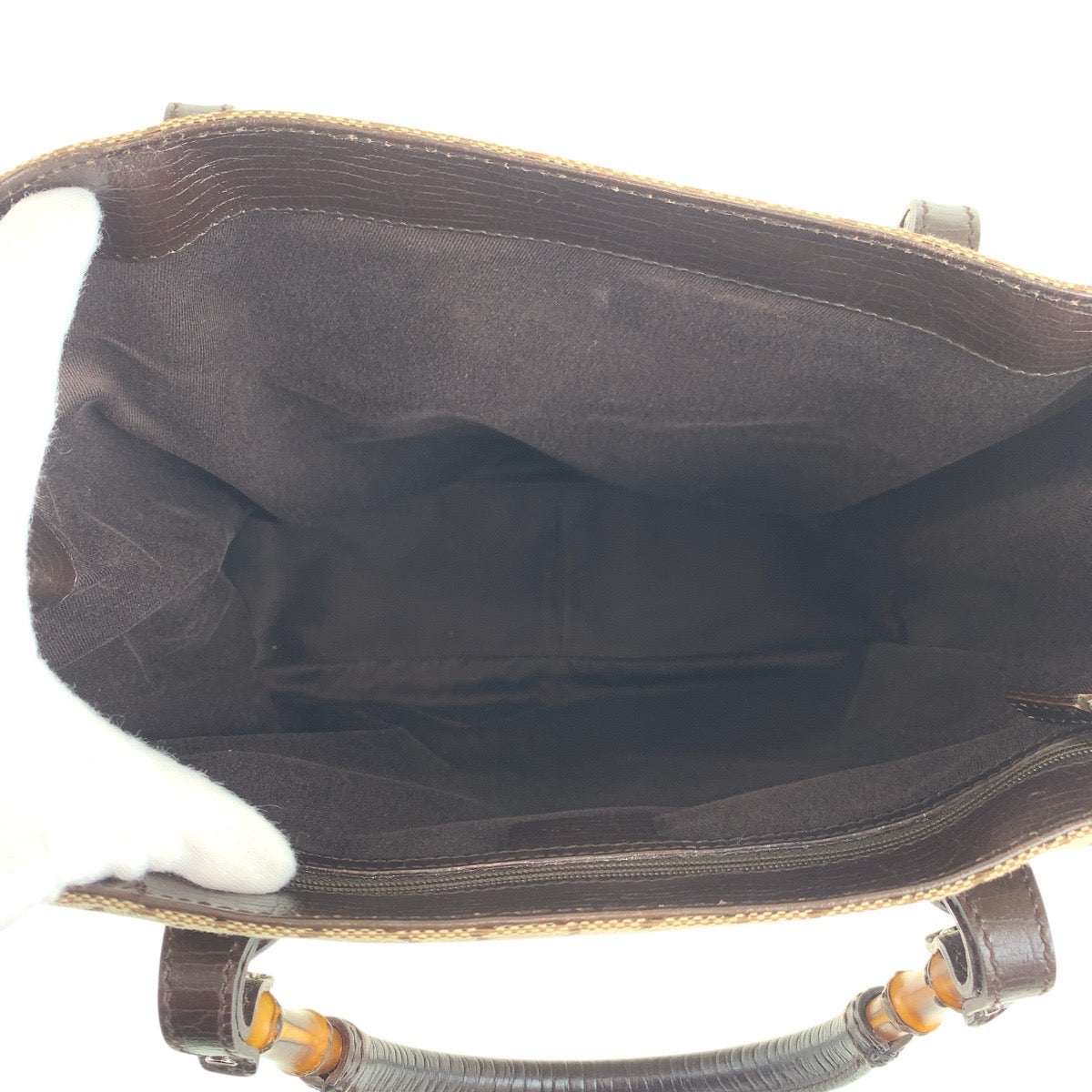 Gucci Bamboo GG Canvas Tote Bag