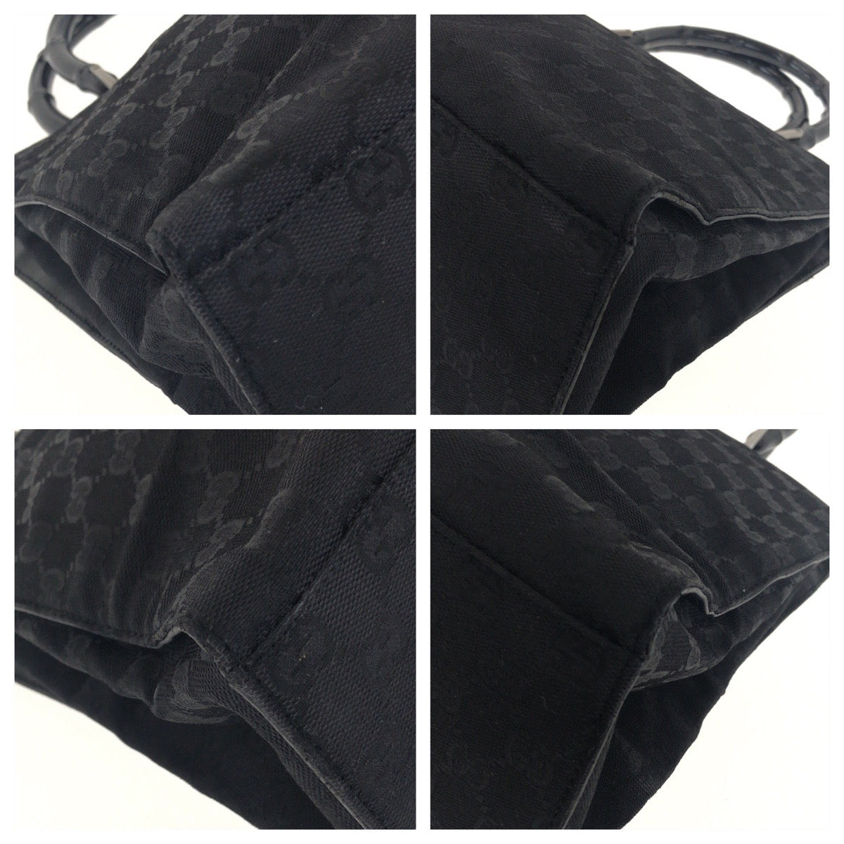 Gucci Bamboo GG Canvas Handbag