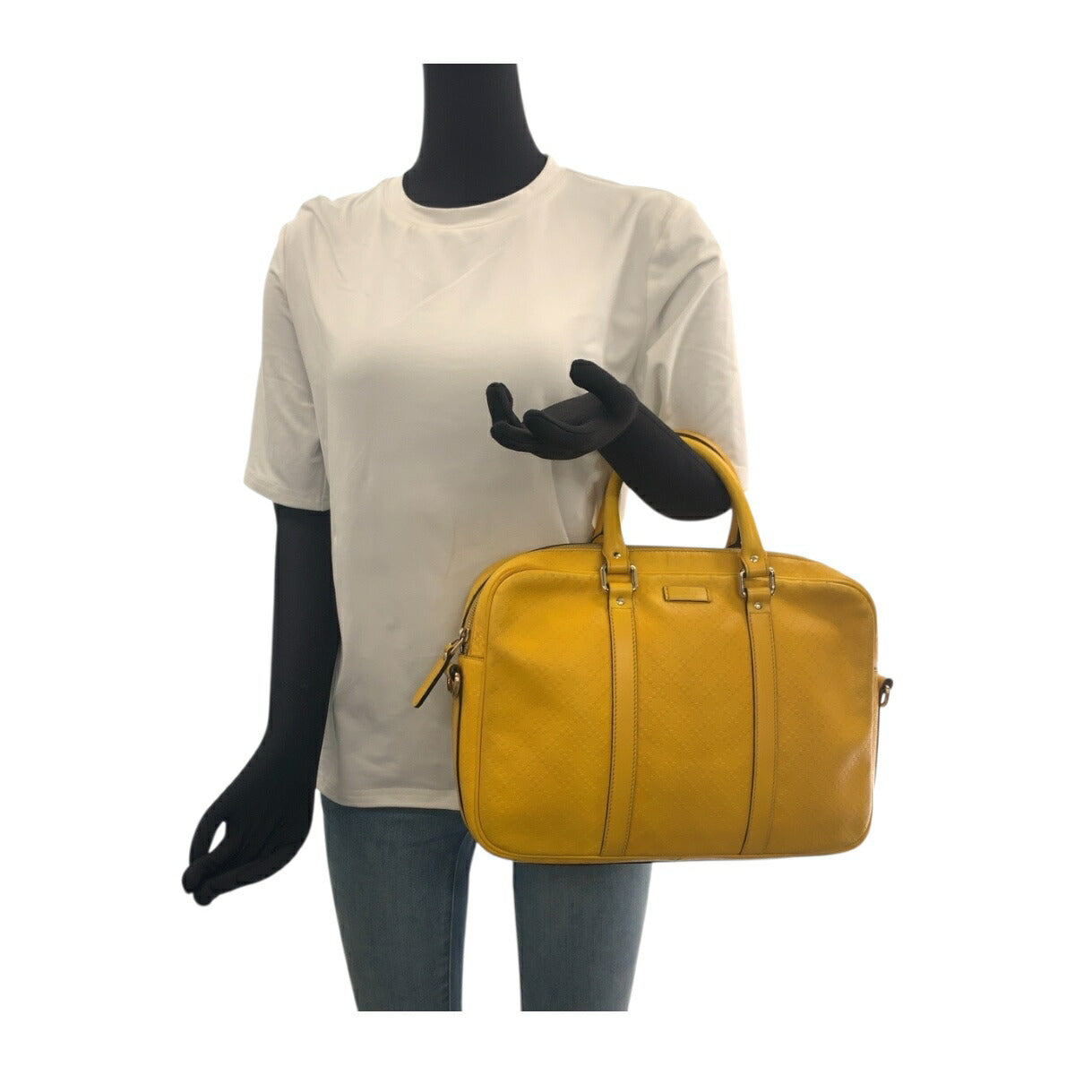 Gucci Diamante Leather 2way Briefcase