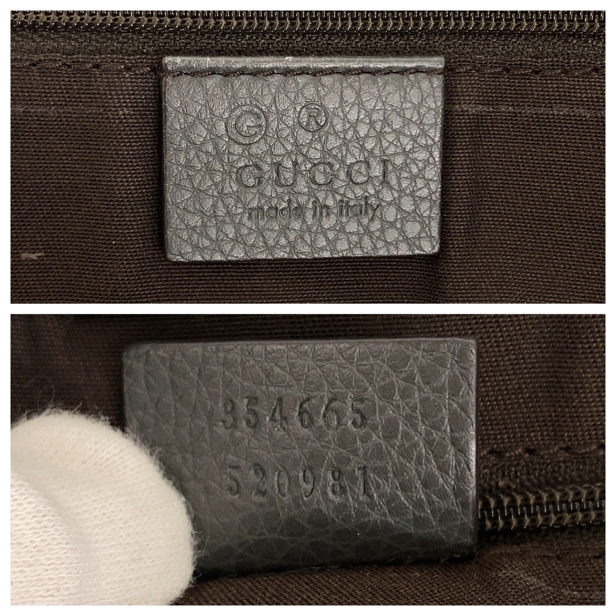 Gucci Bamboo Leather 2way Bag