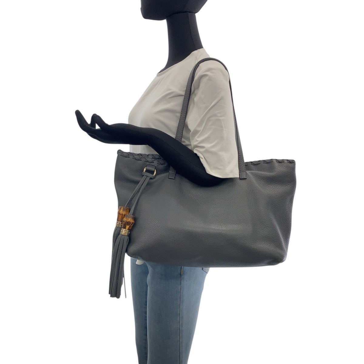 Gucci Bamboo Leather 2way Bag