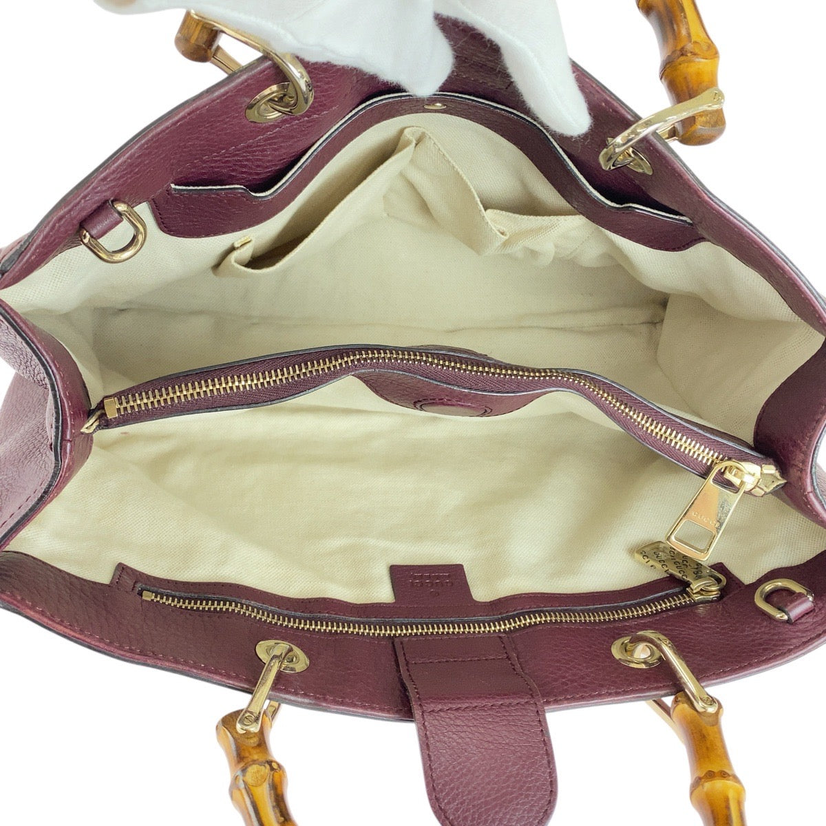 Gucci Bamboo Leather 2way Bag