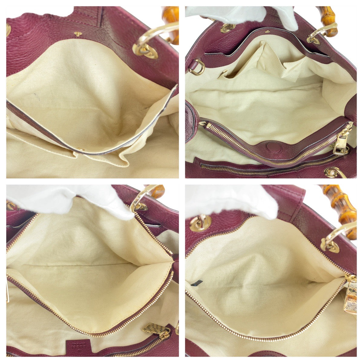 Gucci Bamboo Leather 2way Bag