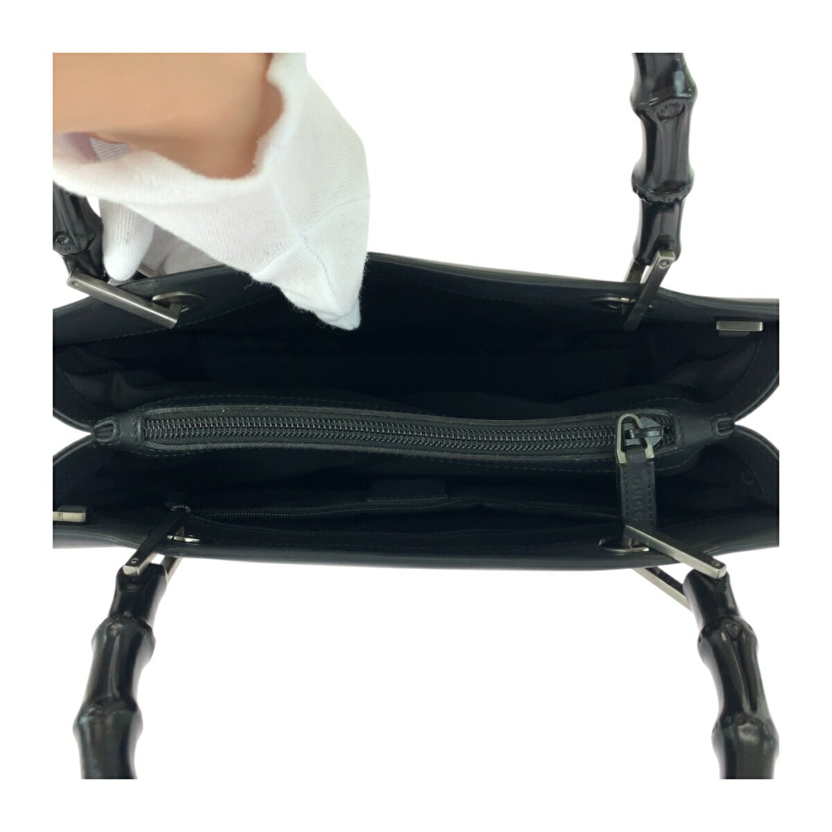 Gucci Bamboo Leather Tote Bag