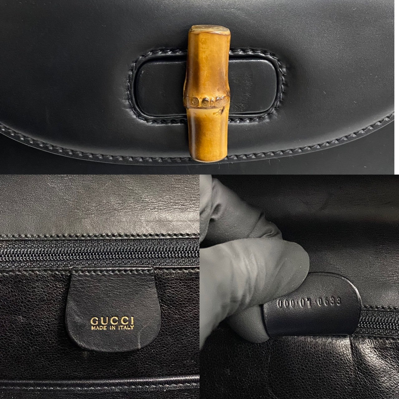 Gucci Bamboo Leather Handbag