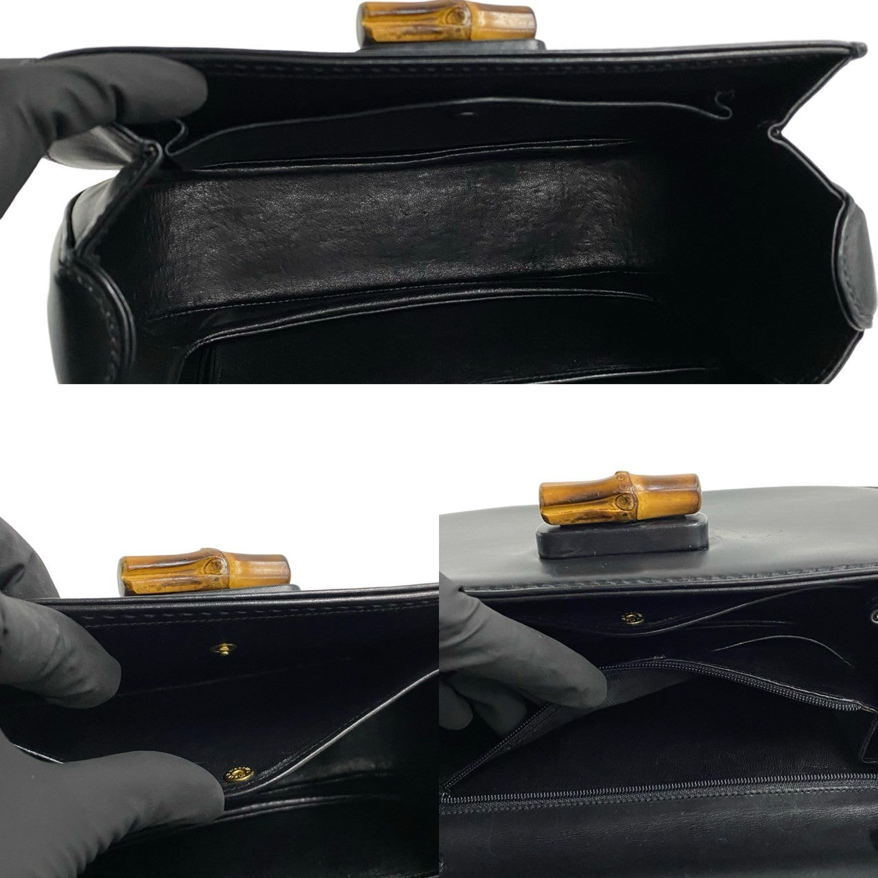 Gucci Bamboo Leather Handbag