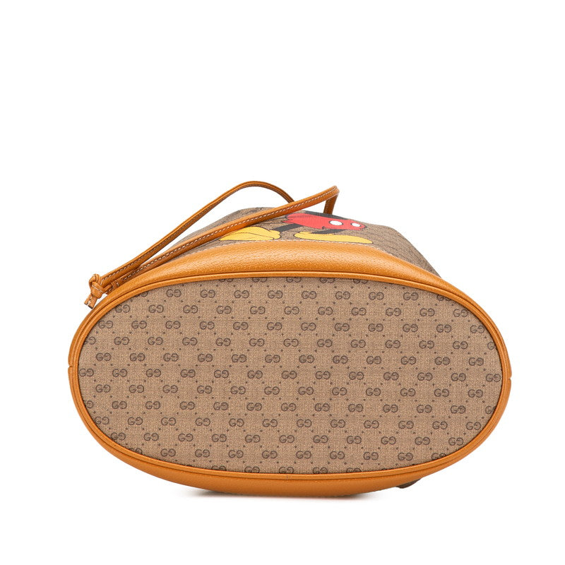 Gucci Disney mini GG Supreme Leather Bucket Bag Limited
