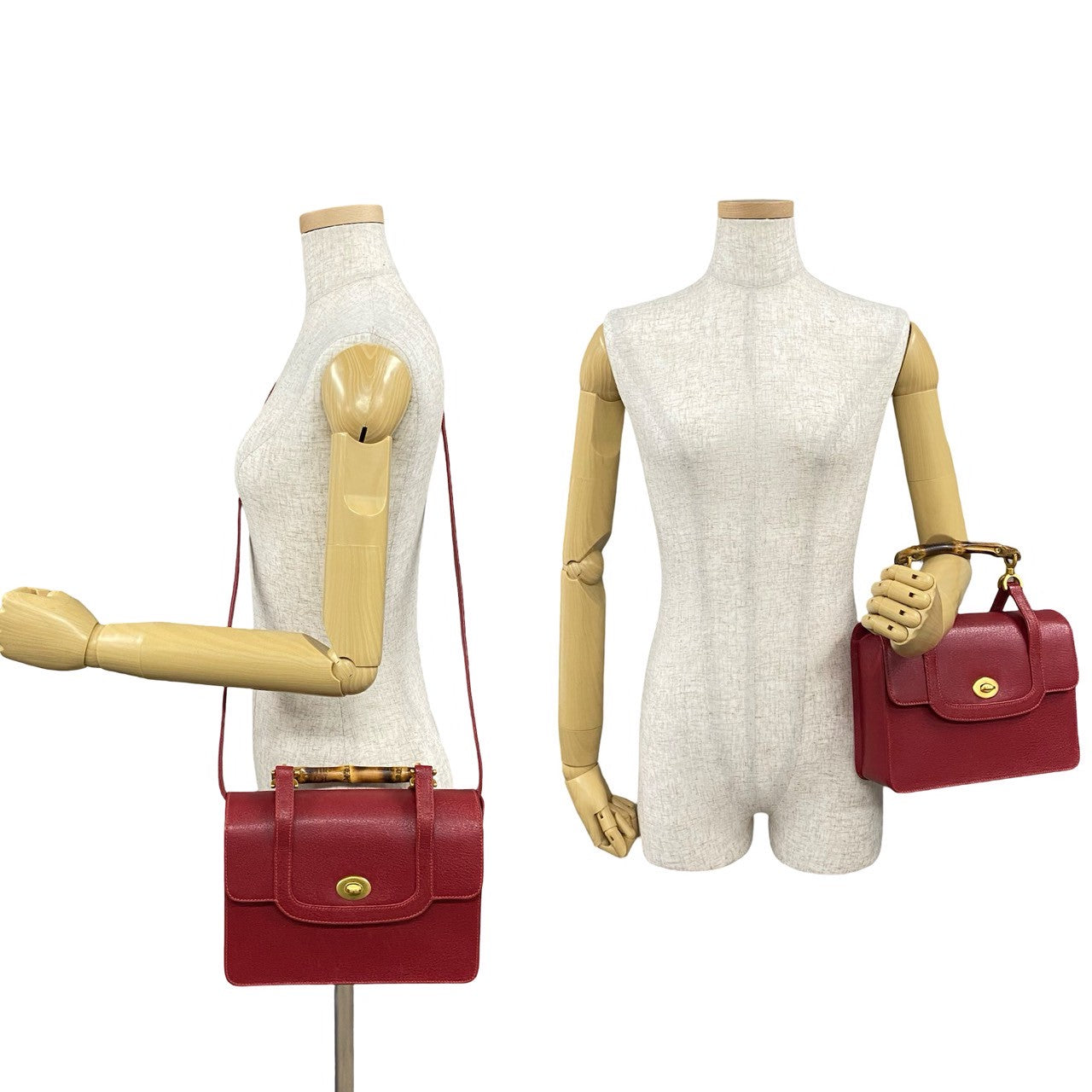 Gucci Bamboo Leather 2way Bag