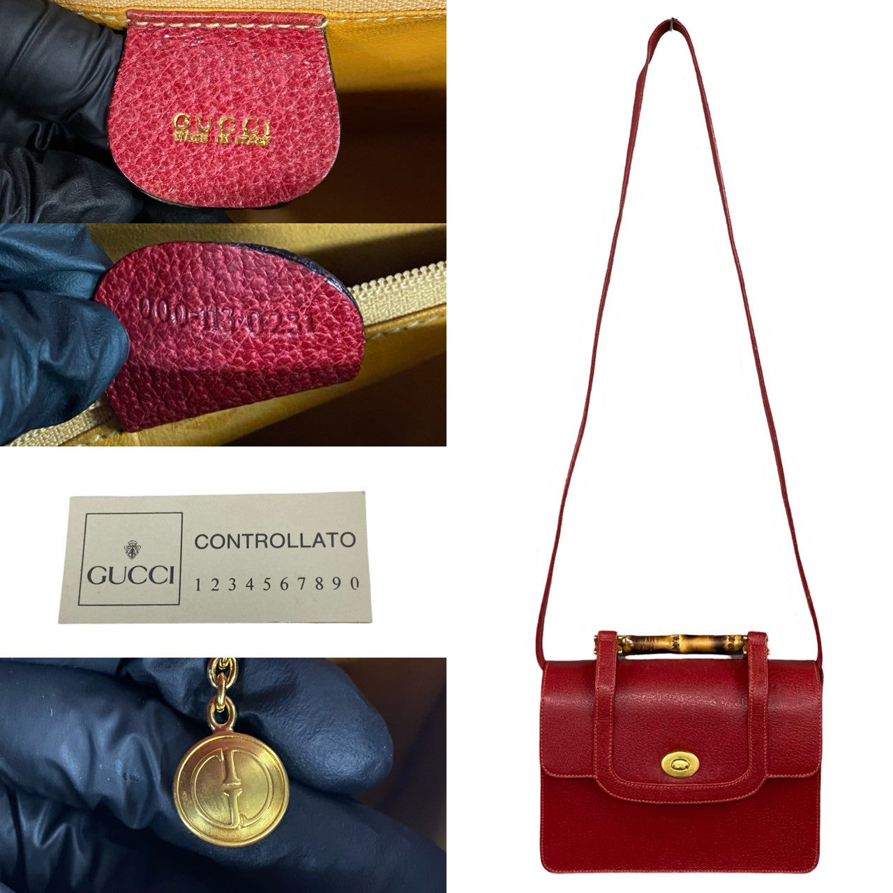 Gucci Bamboo Leather 2way Bag