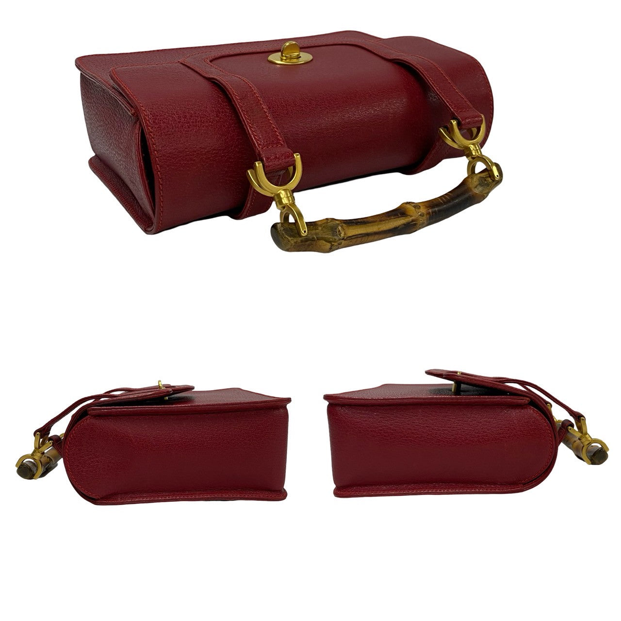 Gucci Bamboo Leather 2way Bag