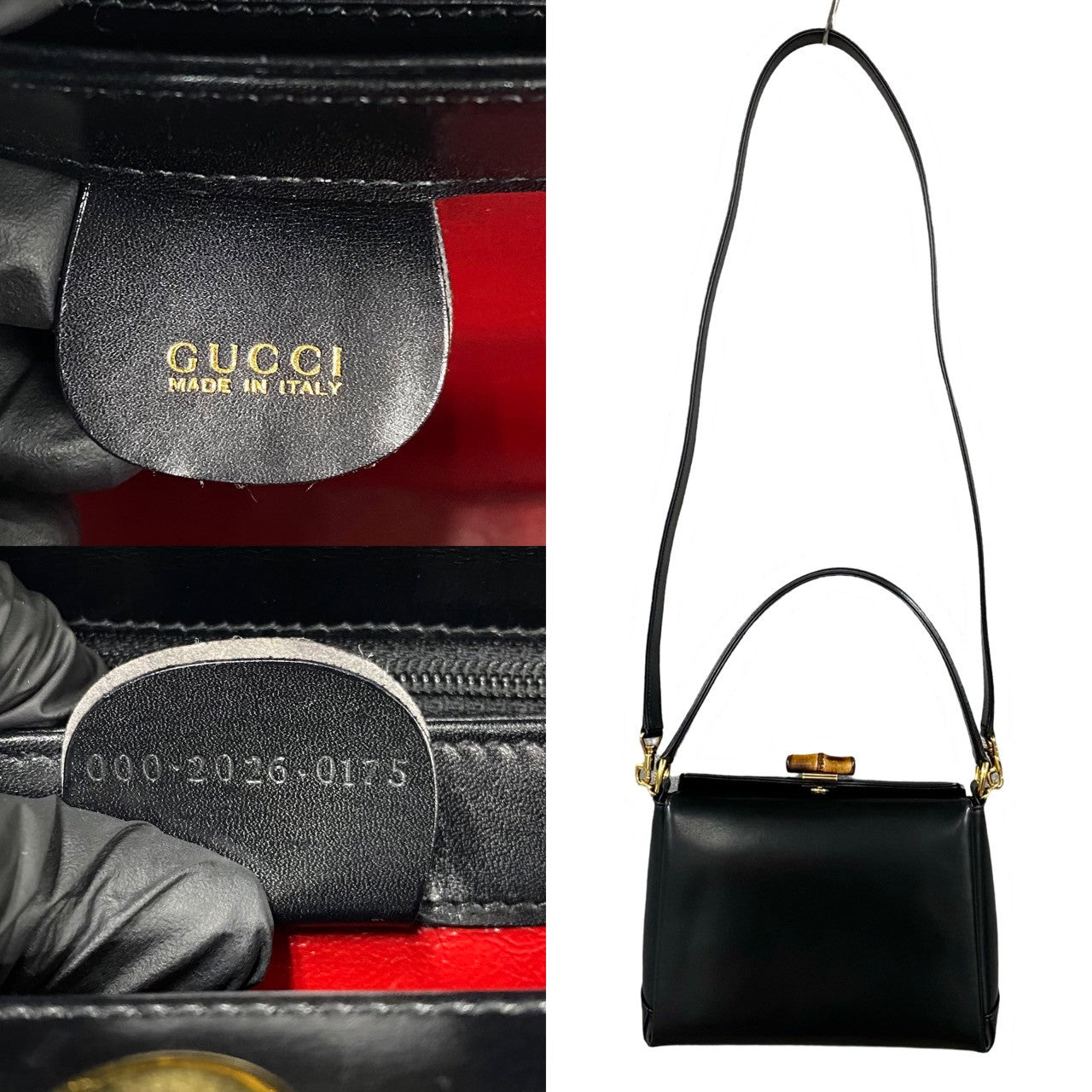 Gucci Bamboo Leather 2way Handbag