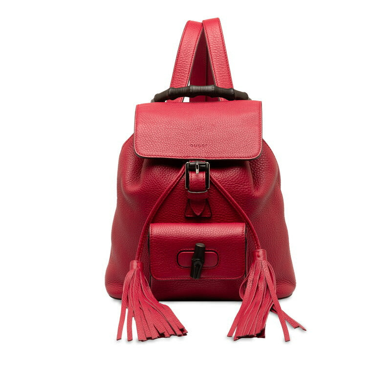 Gucci Bamboo Leather Backpack