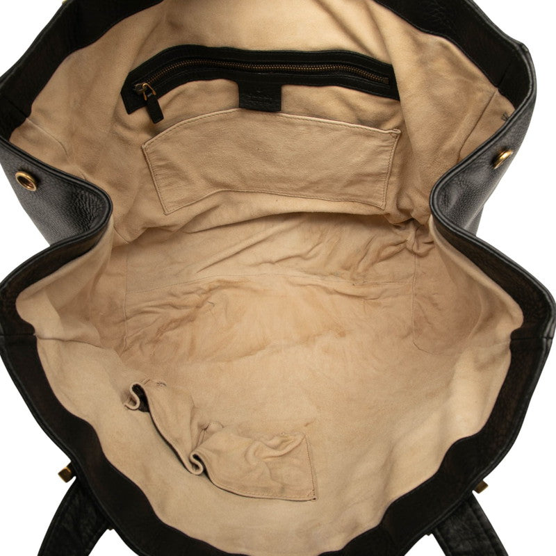 Gucci Double G Leather Tote Bag