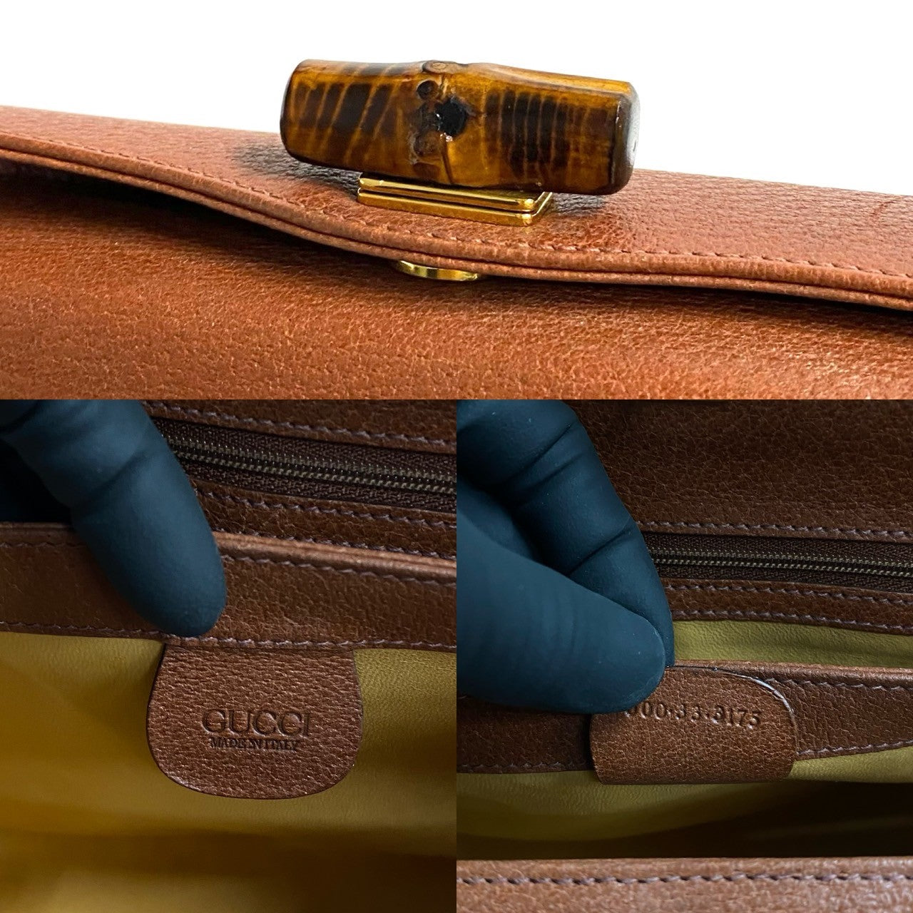 Gucci Bamboo Leather Handbag