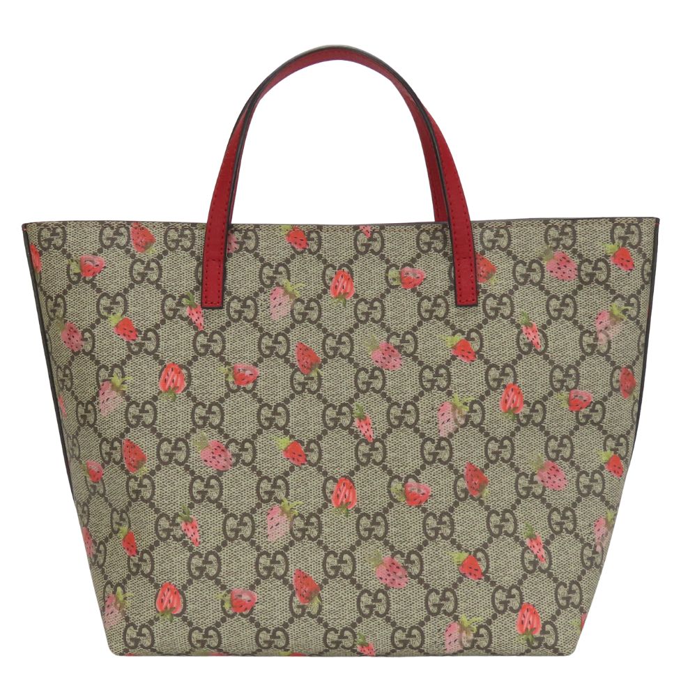 Gucci Chilled license strawberry GG Supreme Canvas Handbag
