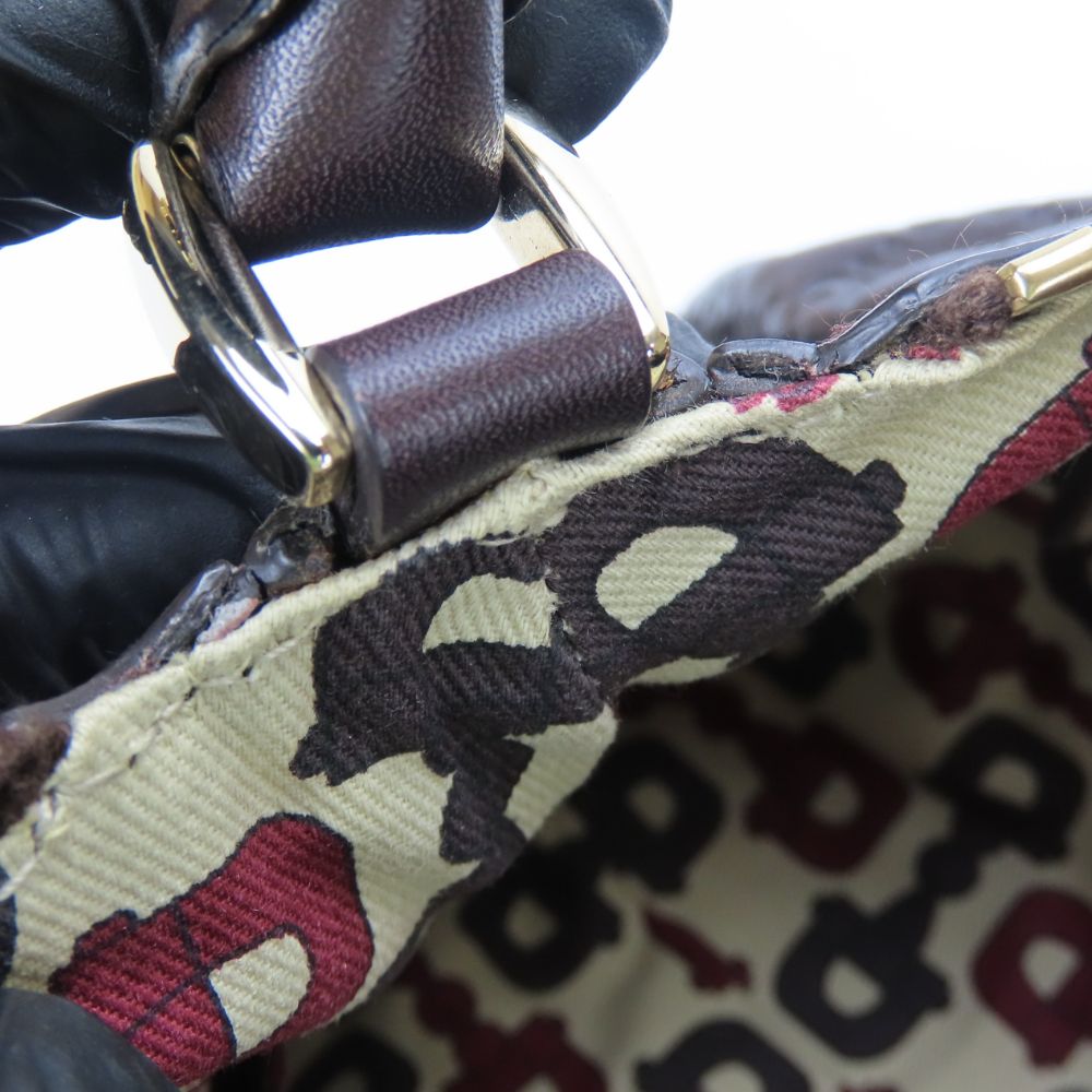 Gucci Abbey Sima leather Handbag