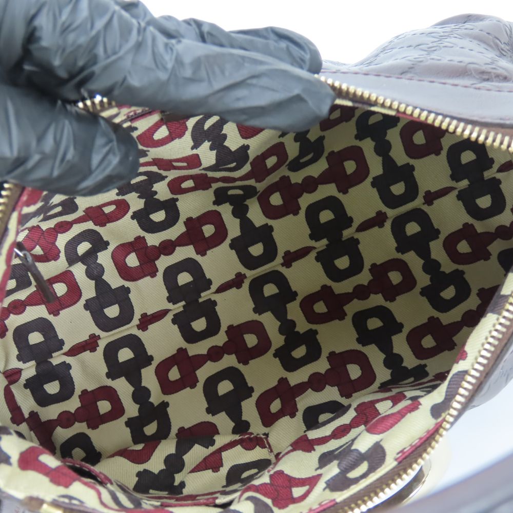 Gucci Abbey Sima leather Handbag