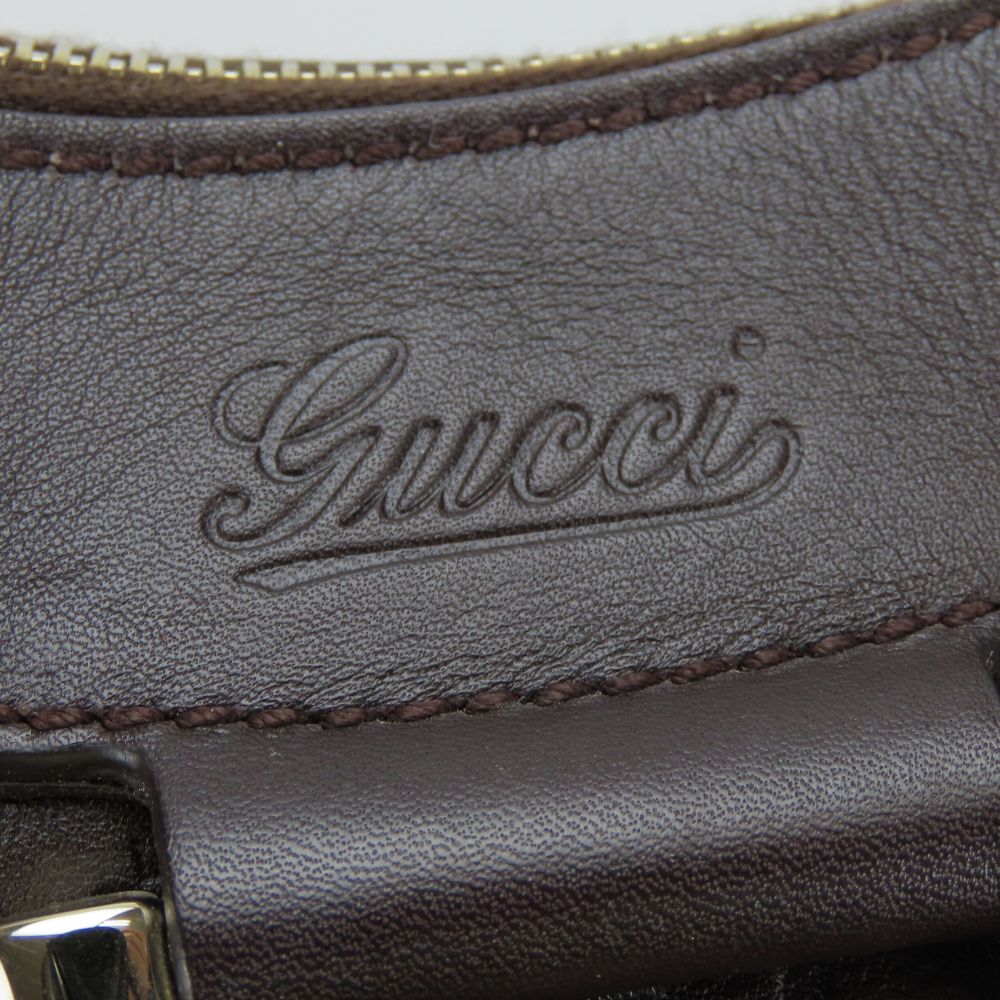 Gucci Abbey Sima leather Handbag