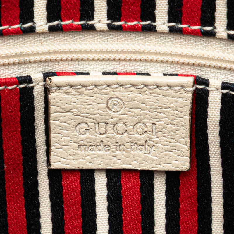 Gucci Abbey Canvas Leather Tote Bag