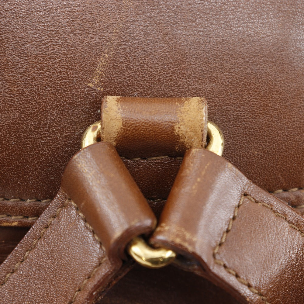 Gucci Bamboo Handle Leather 2way Backpack