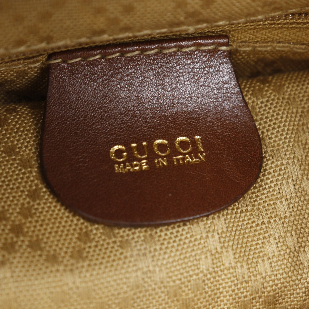 Gucci Bamboo Handle Leather 2way Backpack