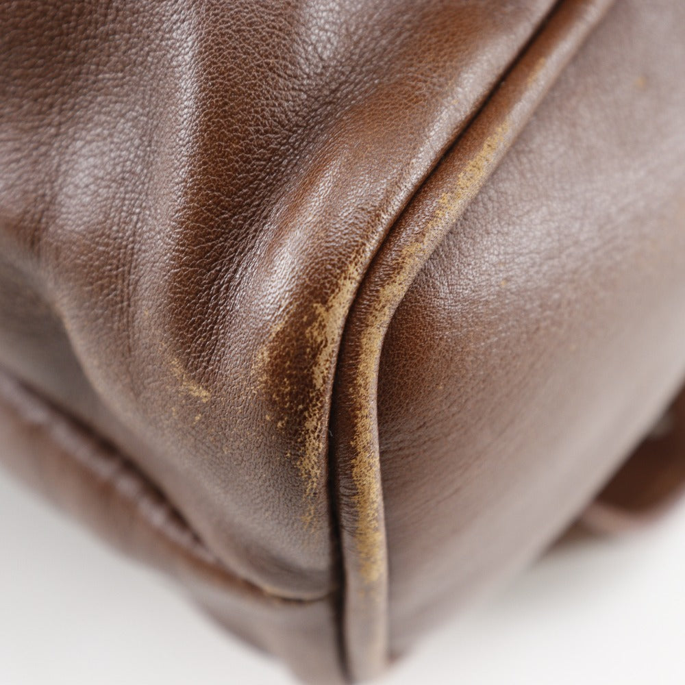 Gucci Bamboo Handle Leather 2way Backpack