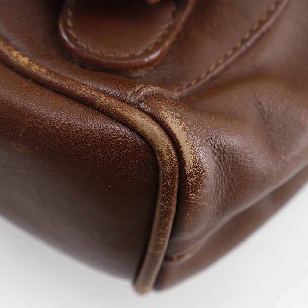 Gucci Bamboo Handle Leather 2way Backpack