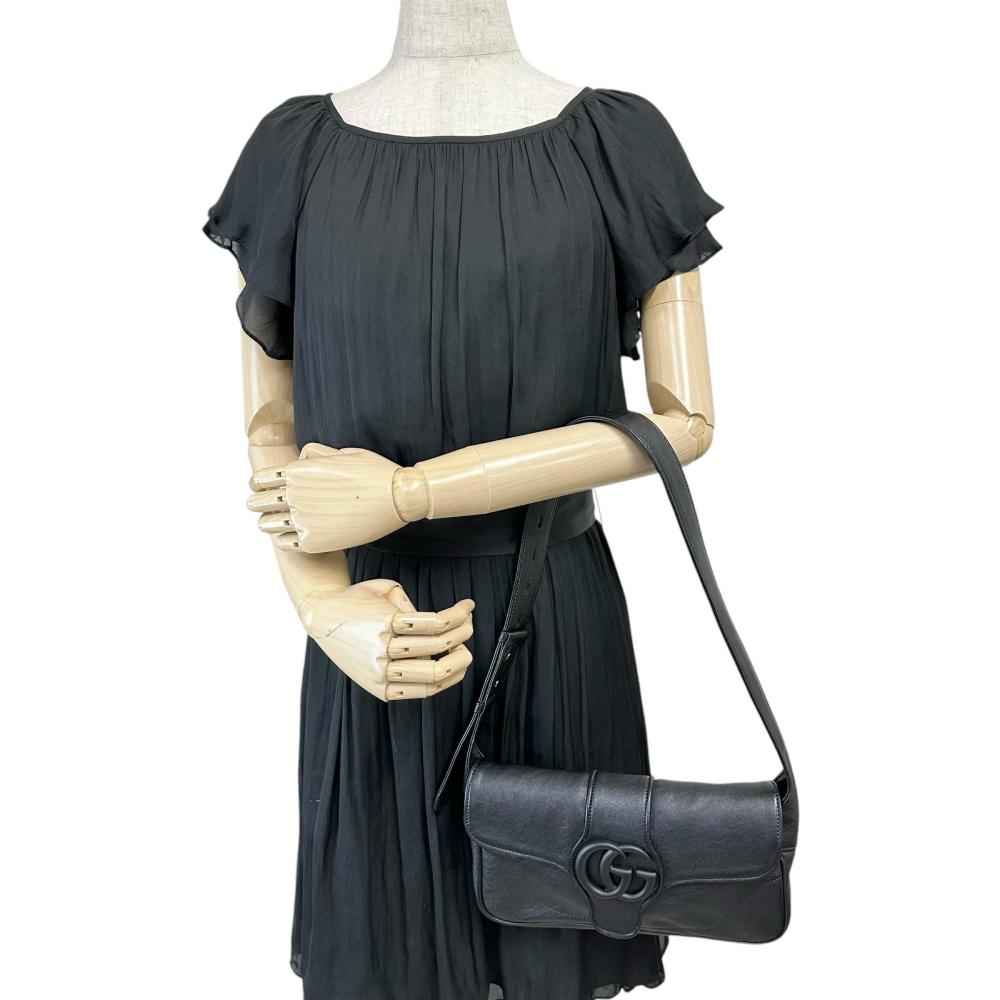 Gucci Aphrodite Leather Shoulder Bag