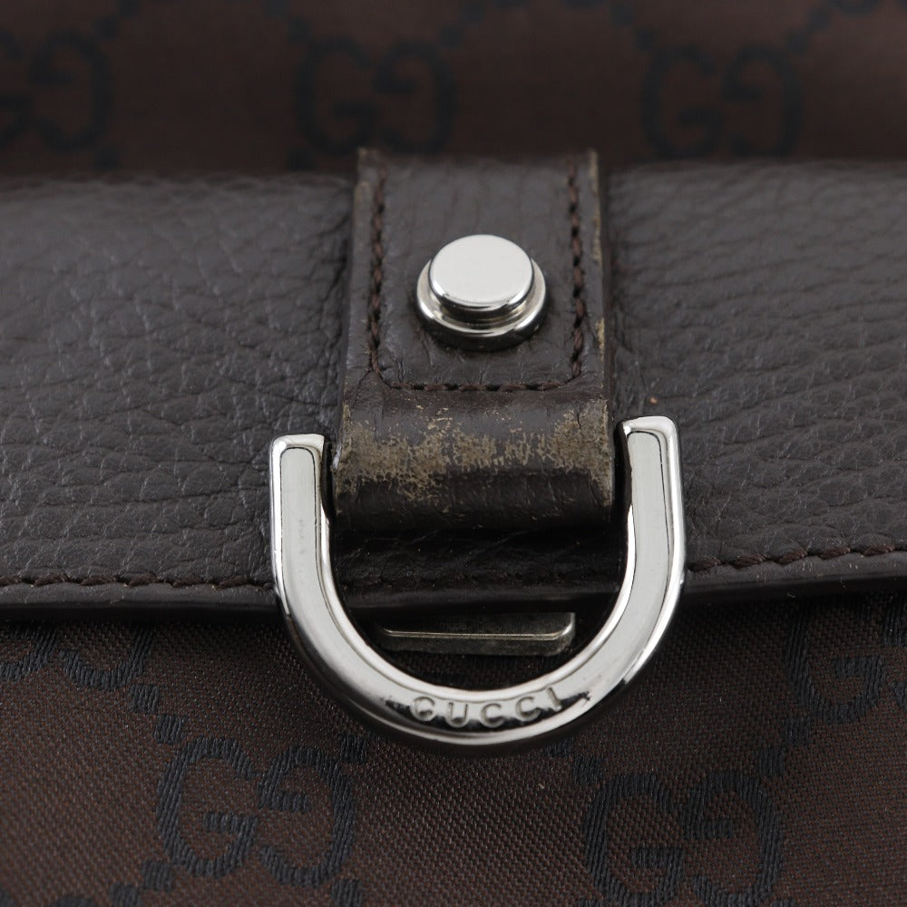 Gucci Abbey Line Nylon Canvas Tote Bag