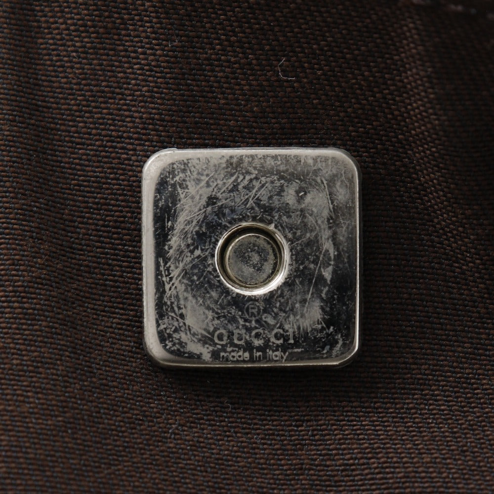 Gucci Abbey Line Nylon Canvas Tote Bag