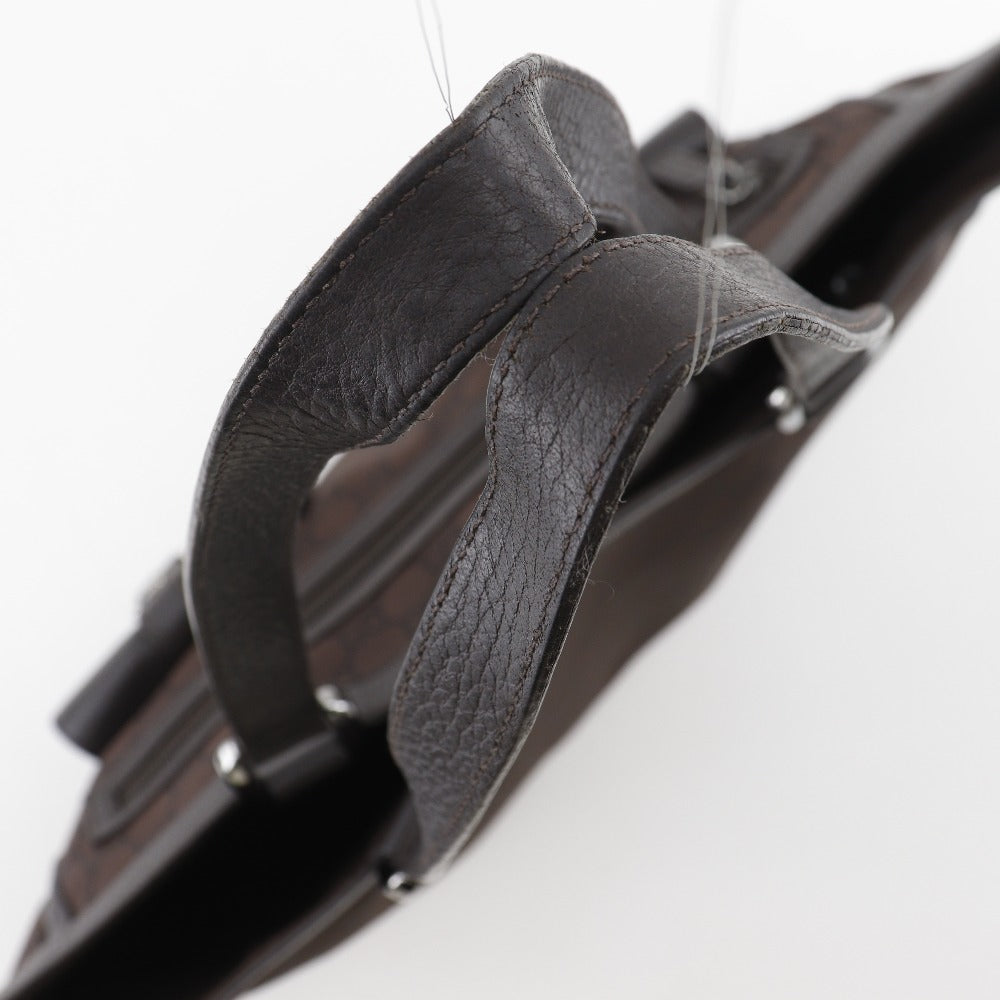 Gucci Abbey Line Nylon Canvas Tote Bag