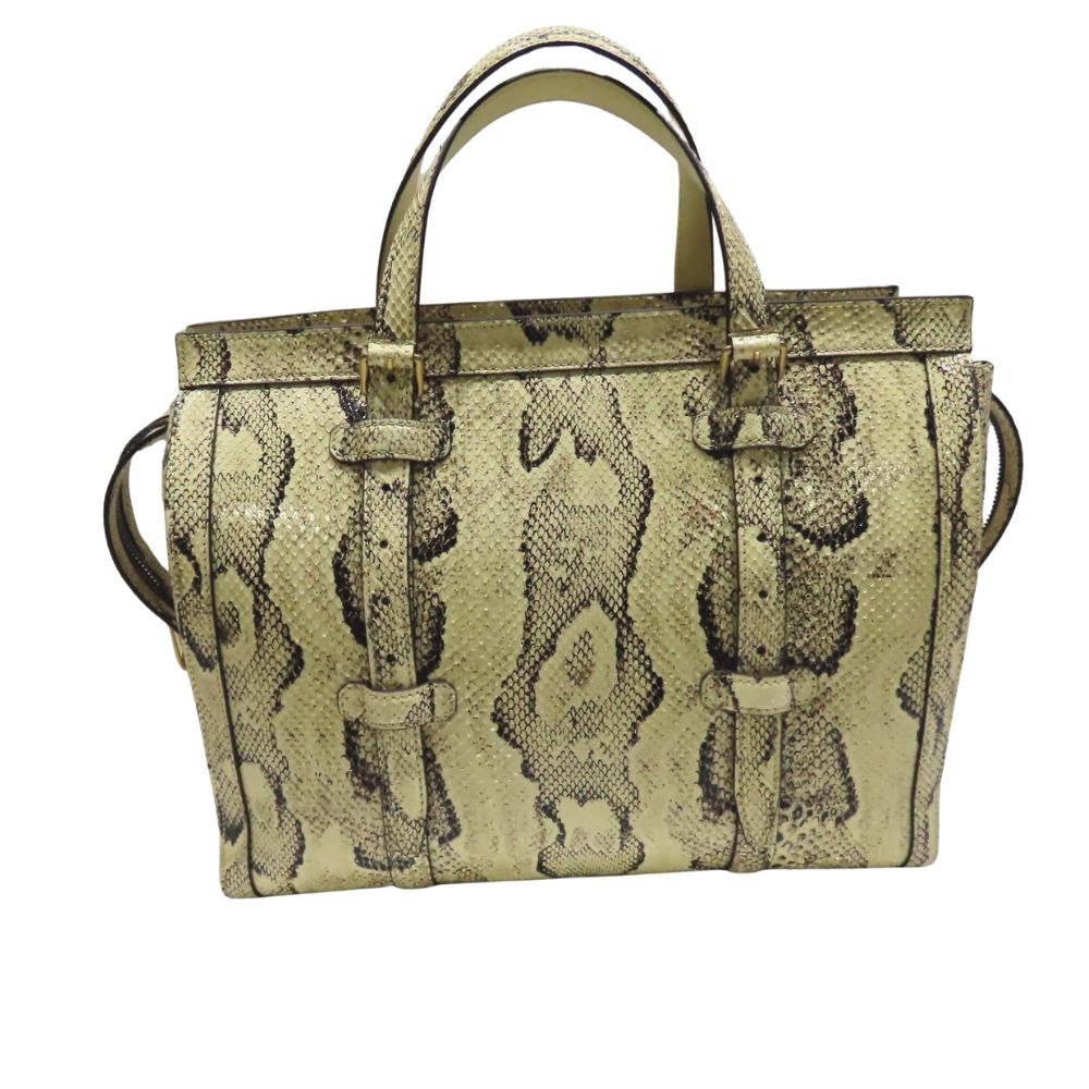 Gucci Double G Python Medium Tote Bag