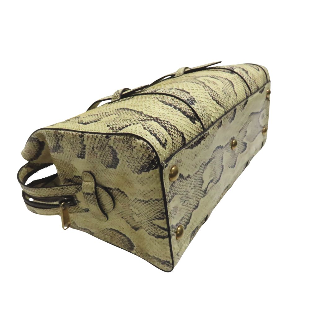 Gucci Double G Python Medium Tote Bag