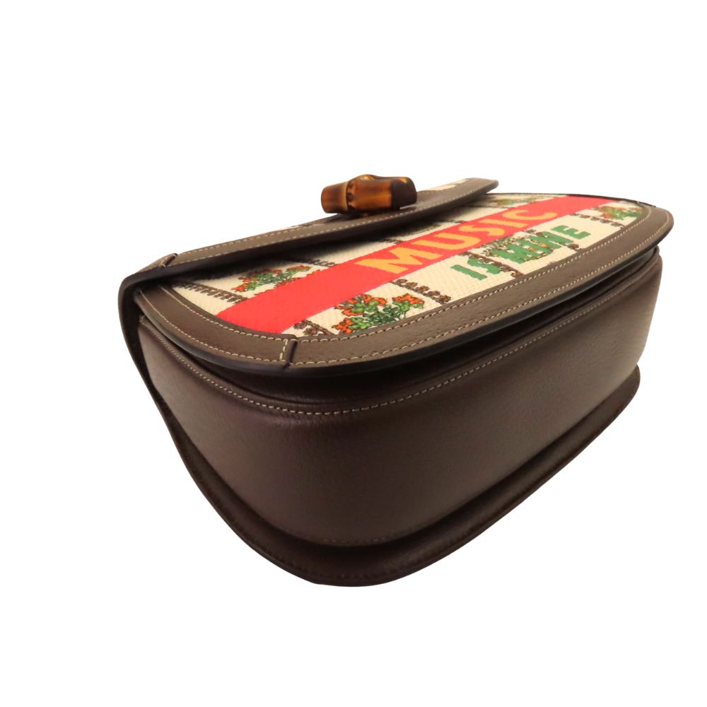 Gucci Bamboo Bag Canvas 2way Bag Limited