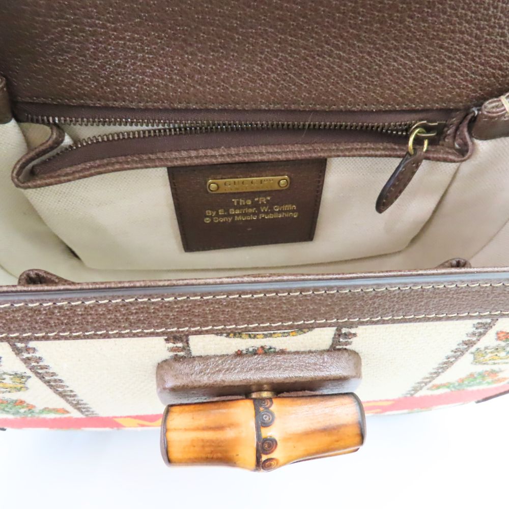 Gucci Bamboo Bag Canvas 2way Bag Limited