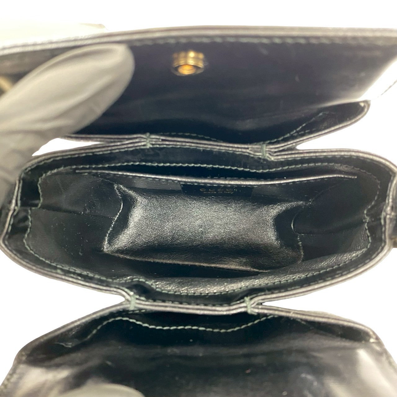 Gucci G Logo Leather Handbag