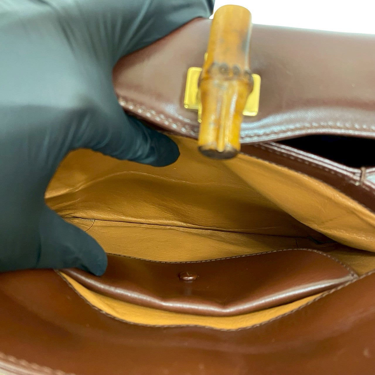 Gucci Bamboo Leather 2way Handbag