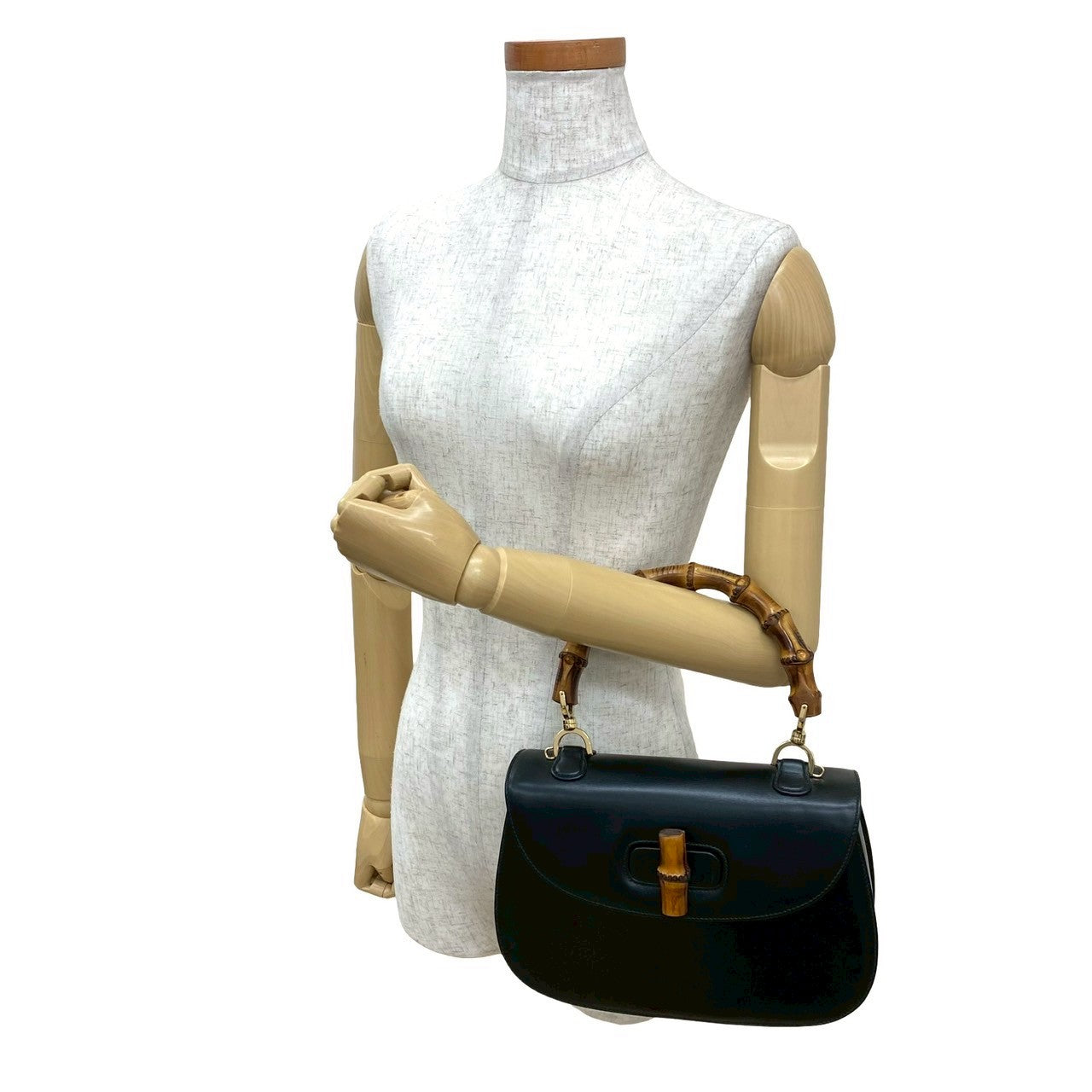 Gucci Bamboo Calf Leather Handbag