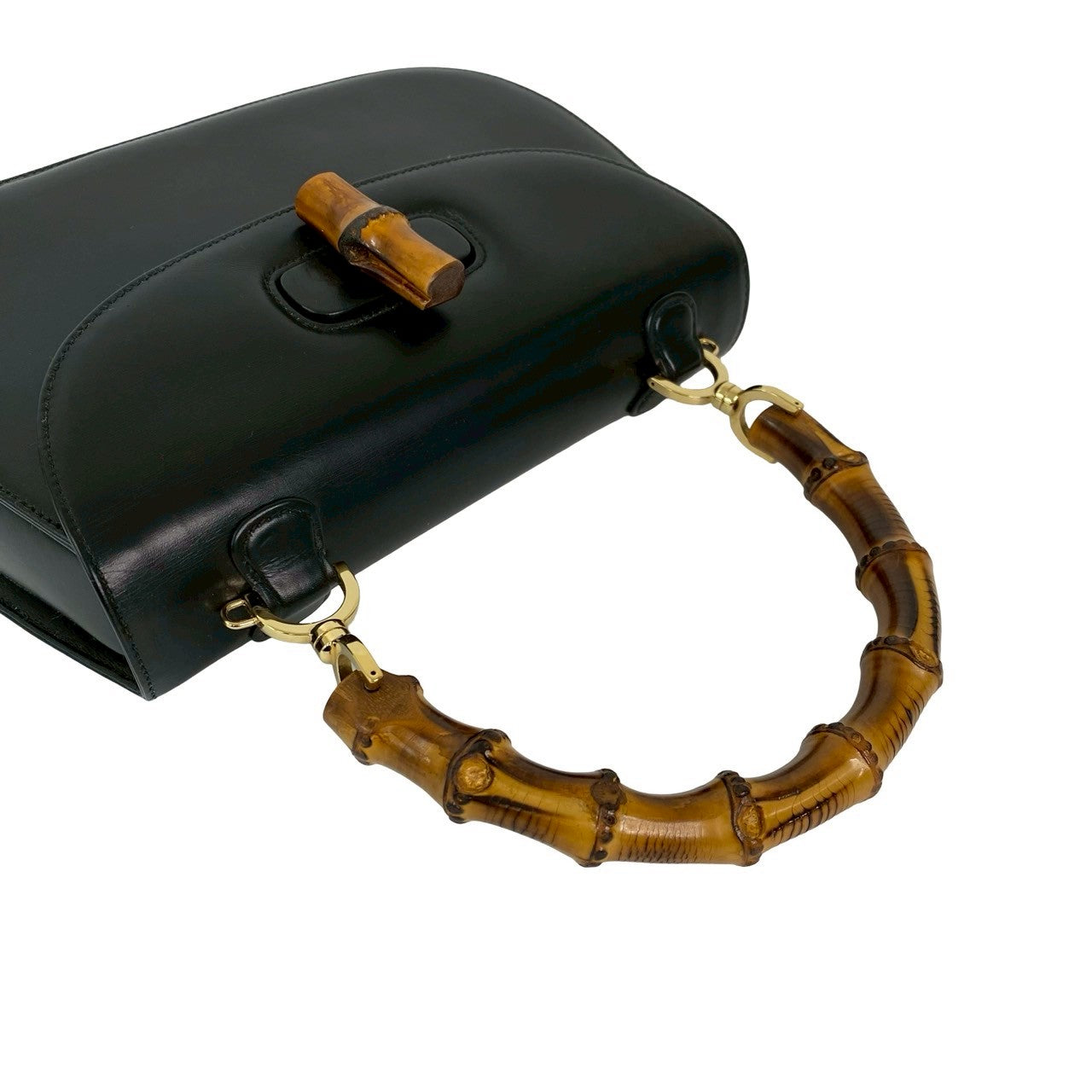 Gucci Bamboo Calf Leather Handbag