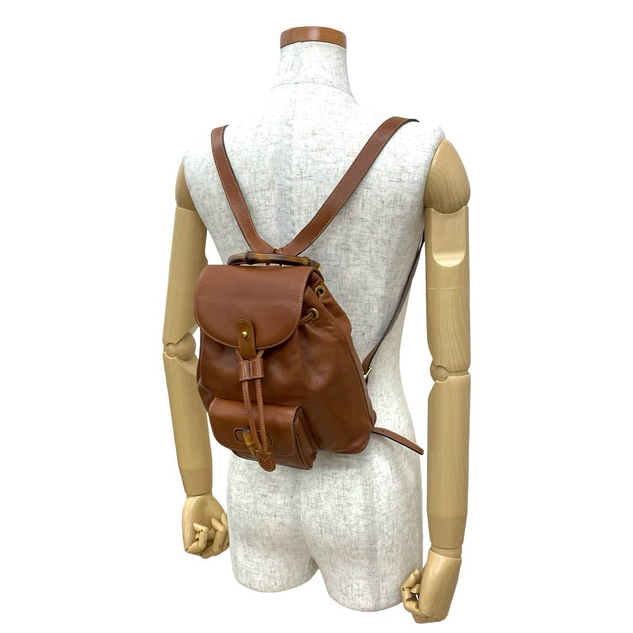 Gucci Bamboo Leather Mini Backpack