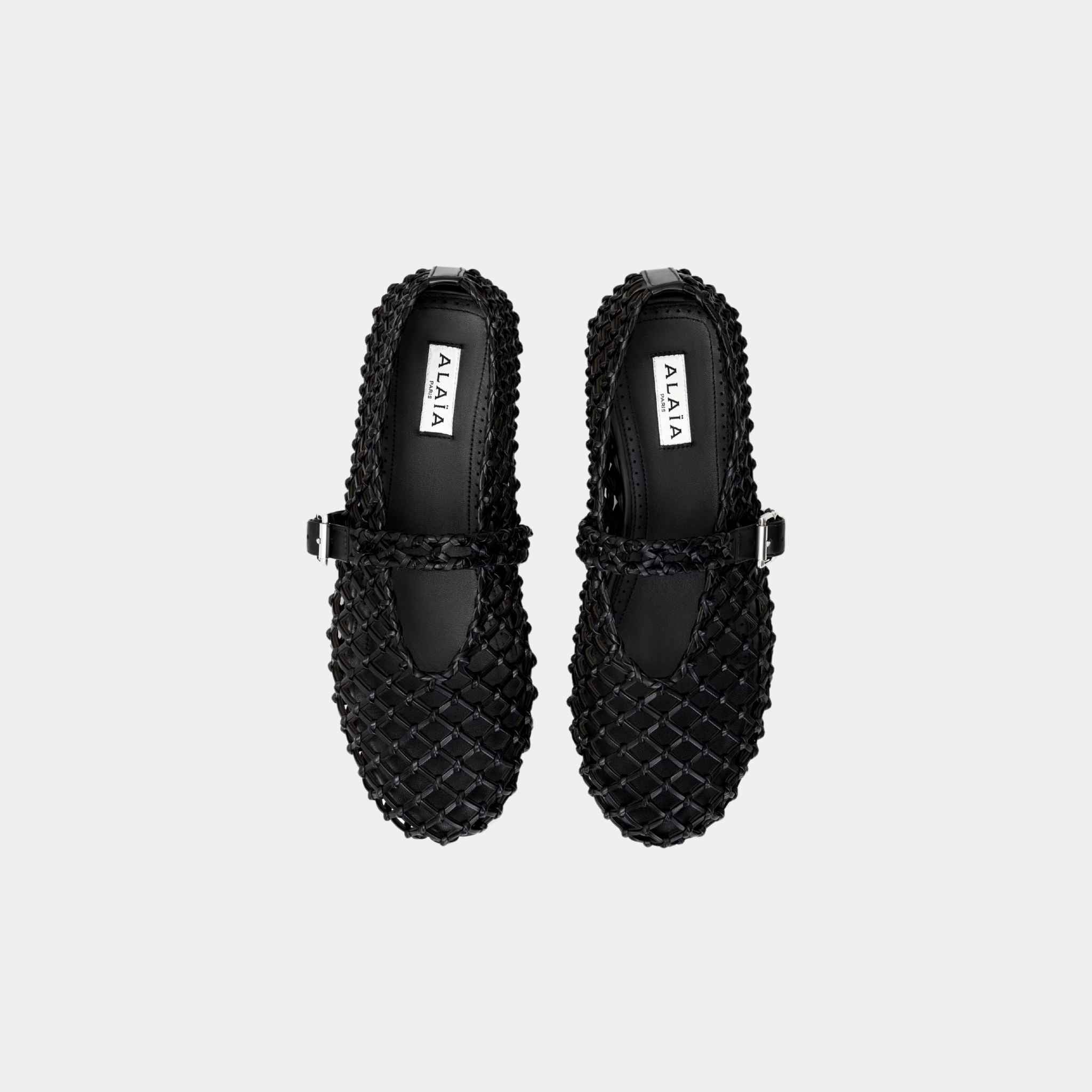 Ballet Flats In Braided Calfskin