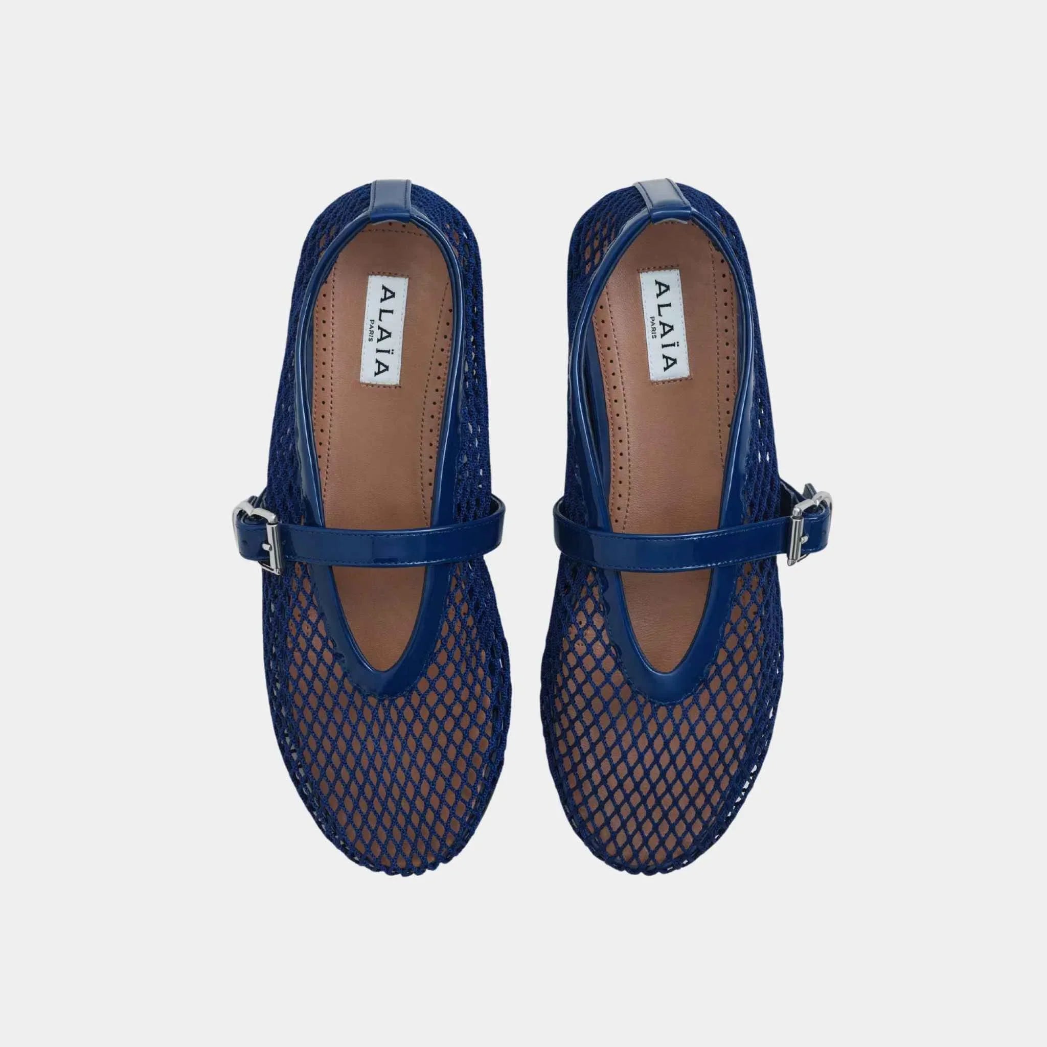 Ballet Flats In Classic Fishnet