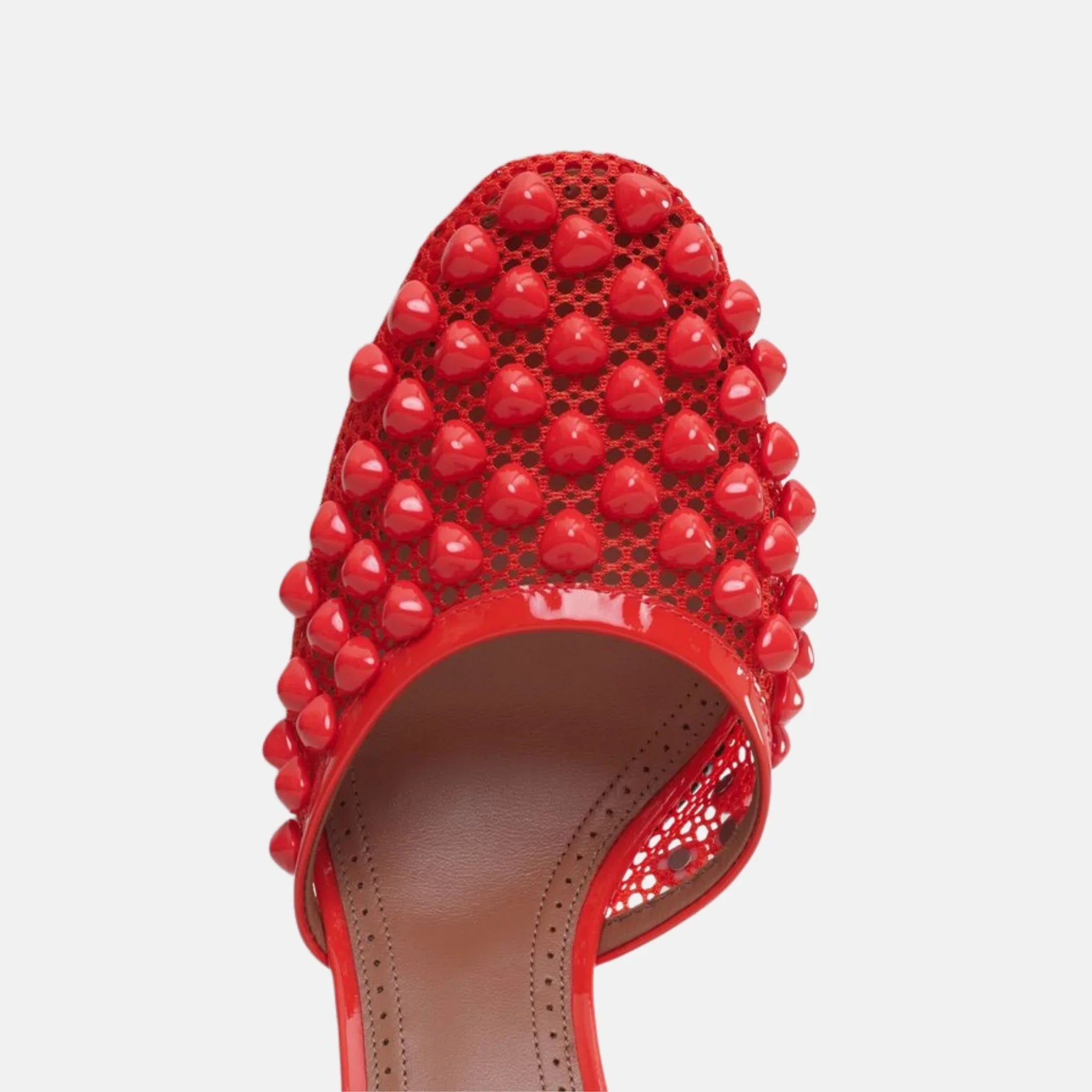 High Fishnet Pumps With Studs