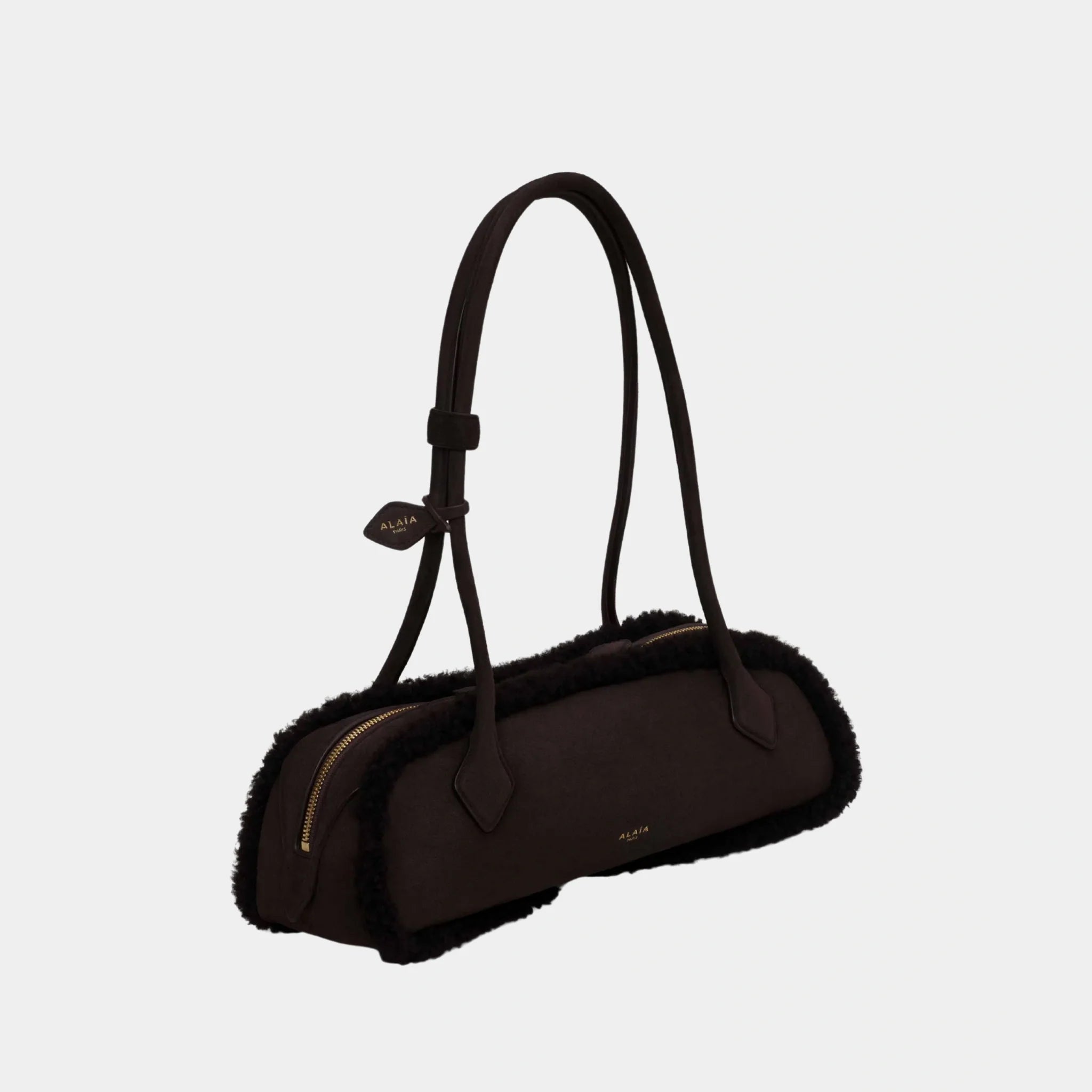 Le Dachshund Medium Shearling Bag